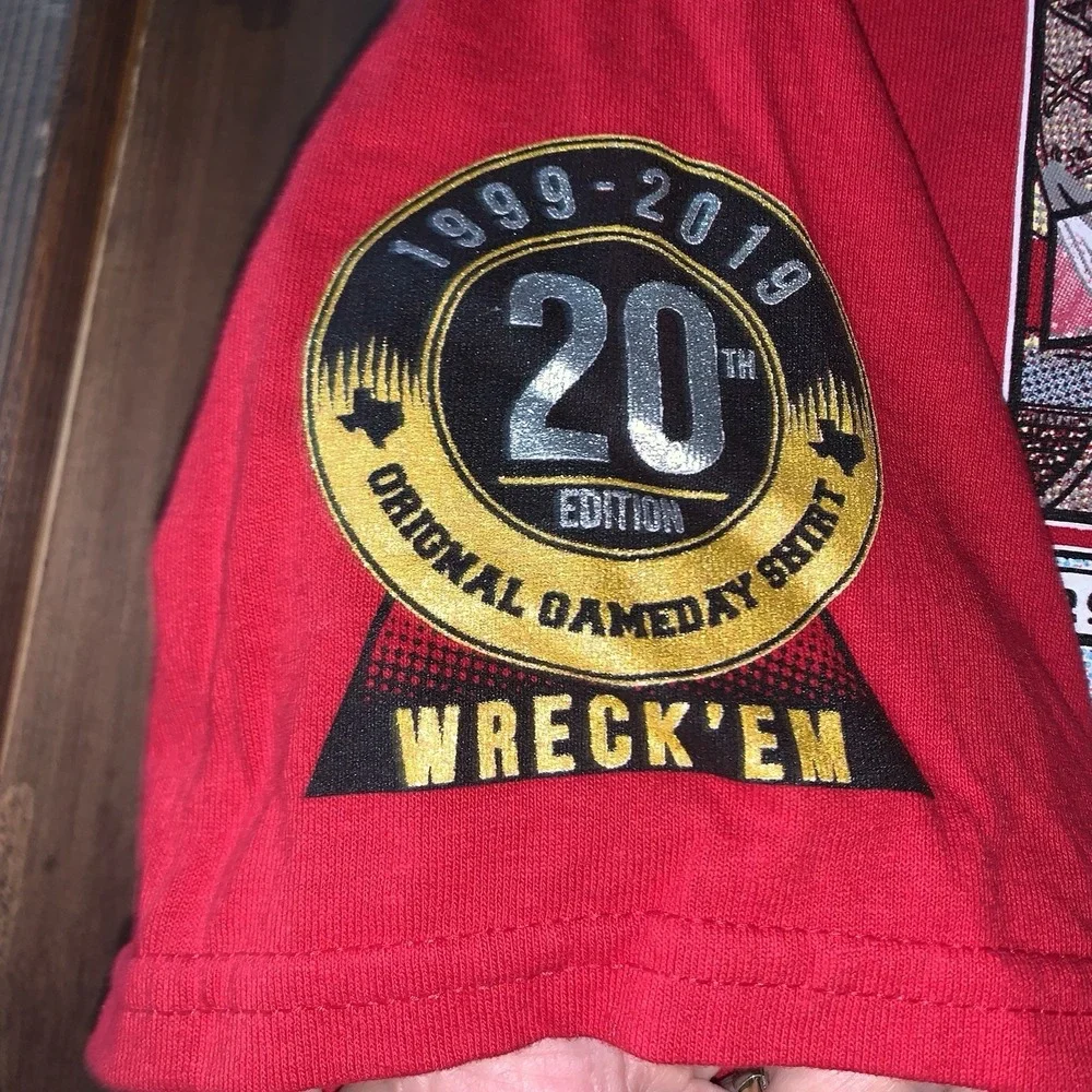 Texas Tech 2019 Glidan 20th Edition Anniversary Original Gameday T-Shirt Red‎ XL